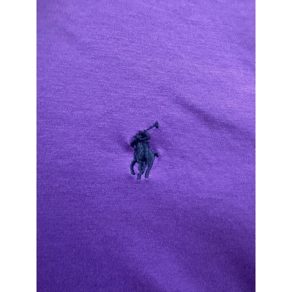 Polo Ralph Lauren Polo Shirt Mens Purple Classic Fit Short Sleeve Size M